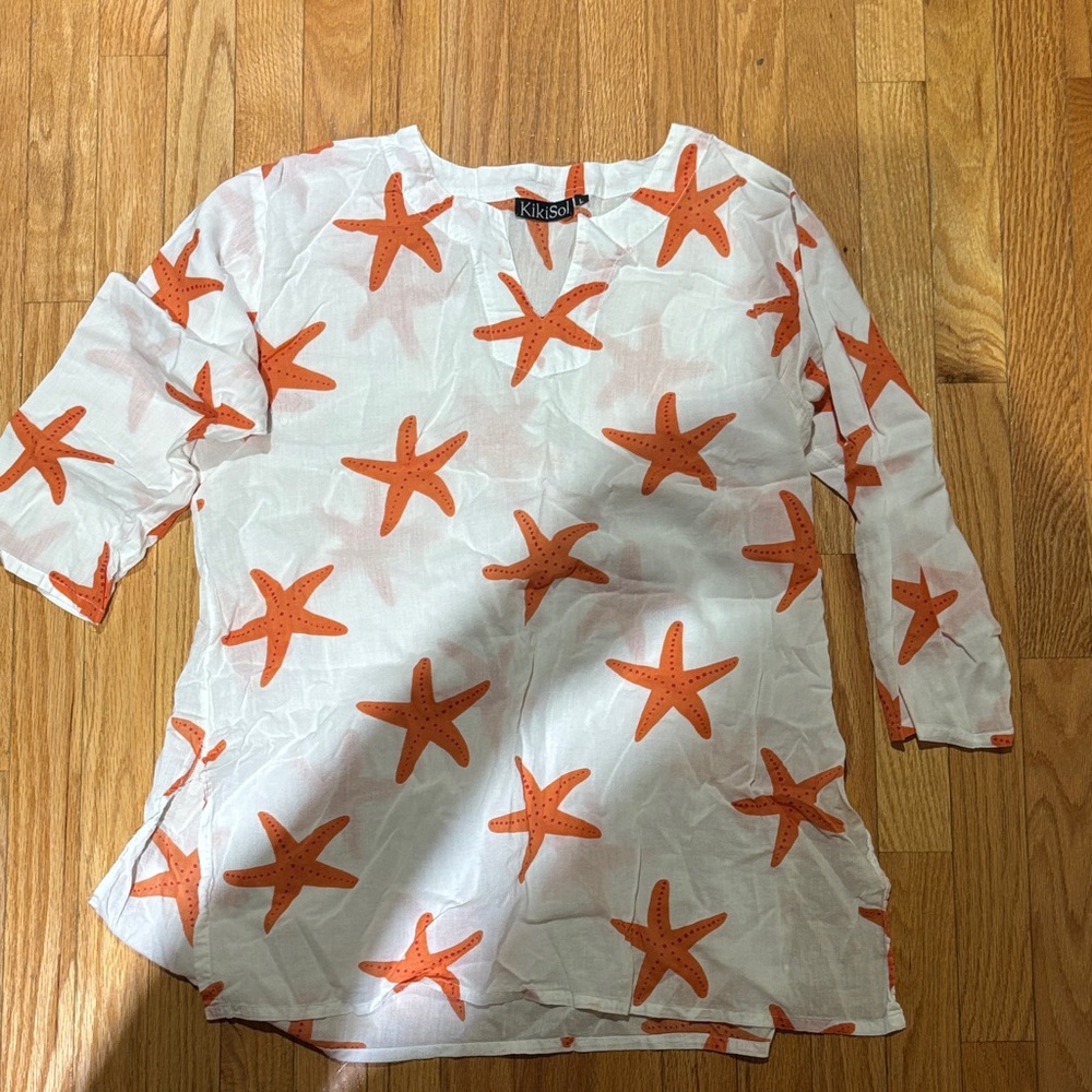 Kikisol Starfish Print Top